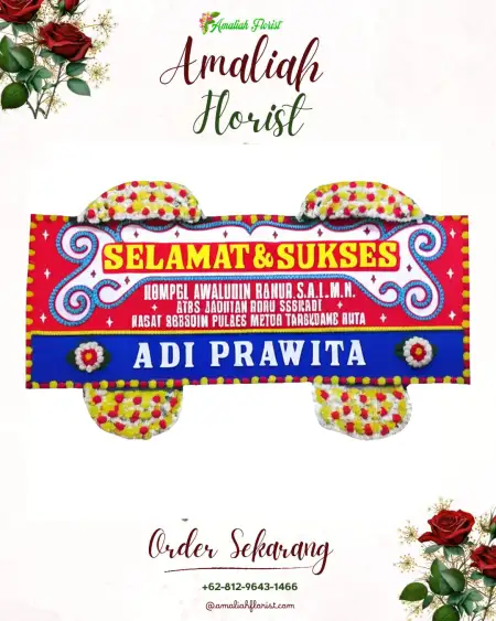 Papan Bunga Ucapan Selamat Liang Anggang